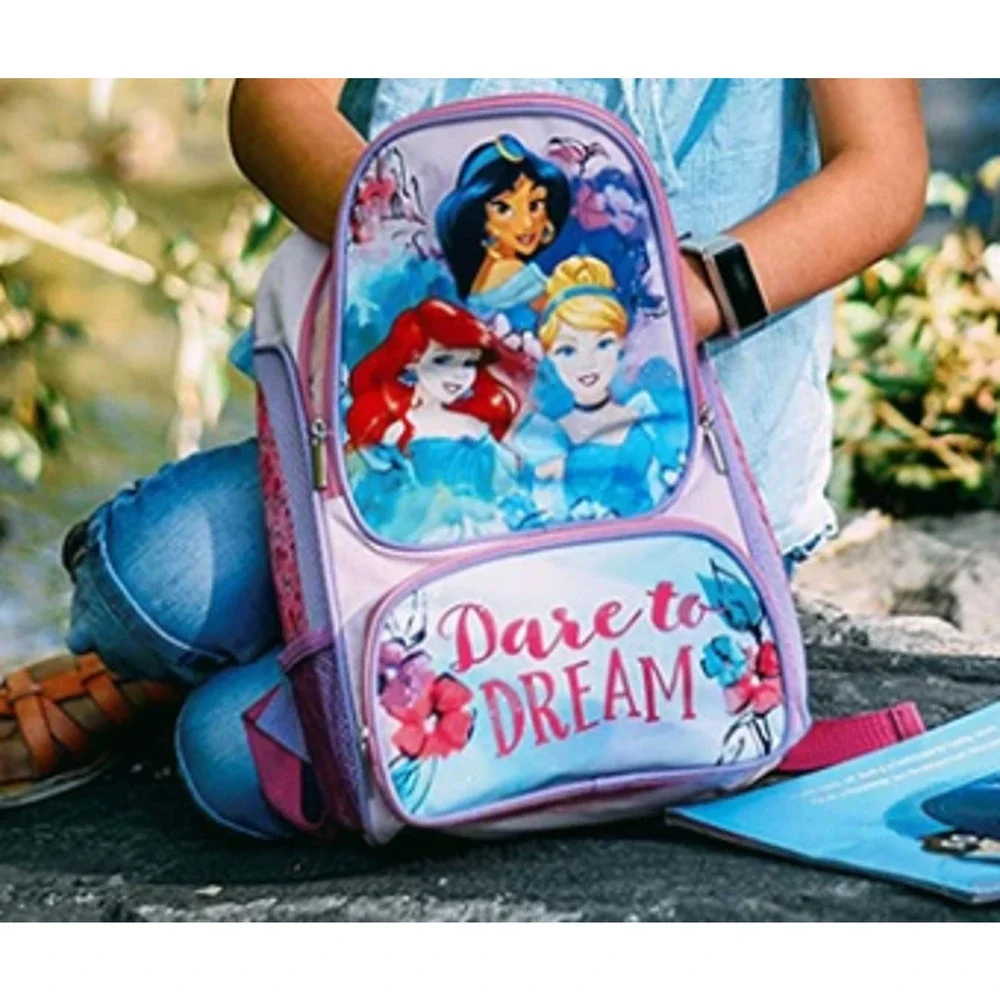 NWT Disney Princess Backpack Sleeping Bag 2 Piece Set Dare to Dream